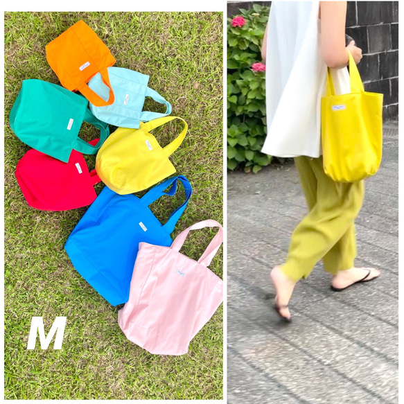 7色から選べる】Mサイズ カラートートバッグ トートバッグ merry
