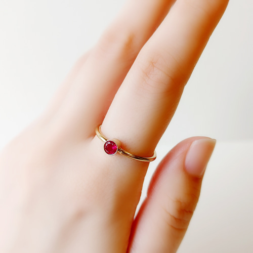 ルビー リング ルビーリング 天然石 リング 大粒 天然石リング