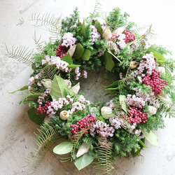 ドライフラワー フレッシュ グリーン リース No.148 ドライフラワー フレッシュ グリーン リース No.148 ドライ
