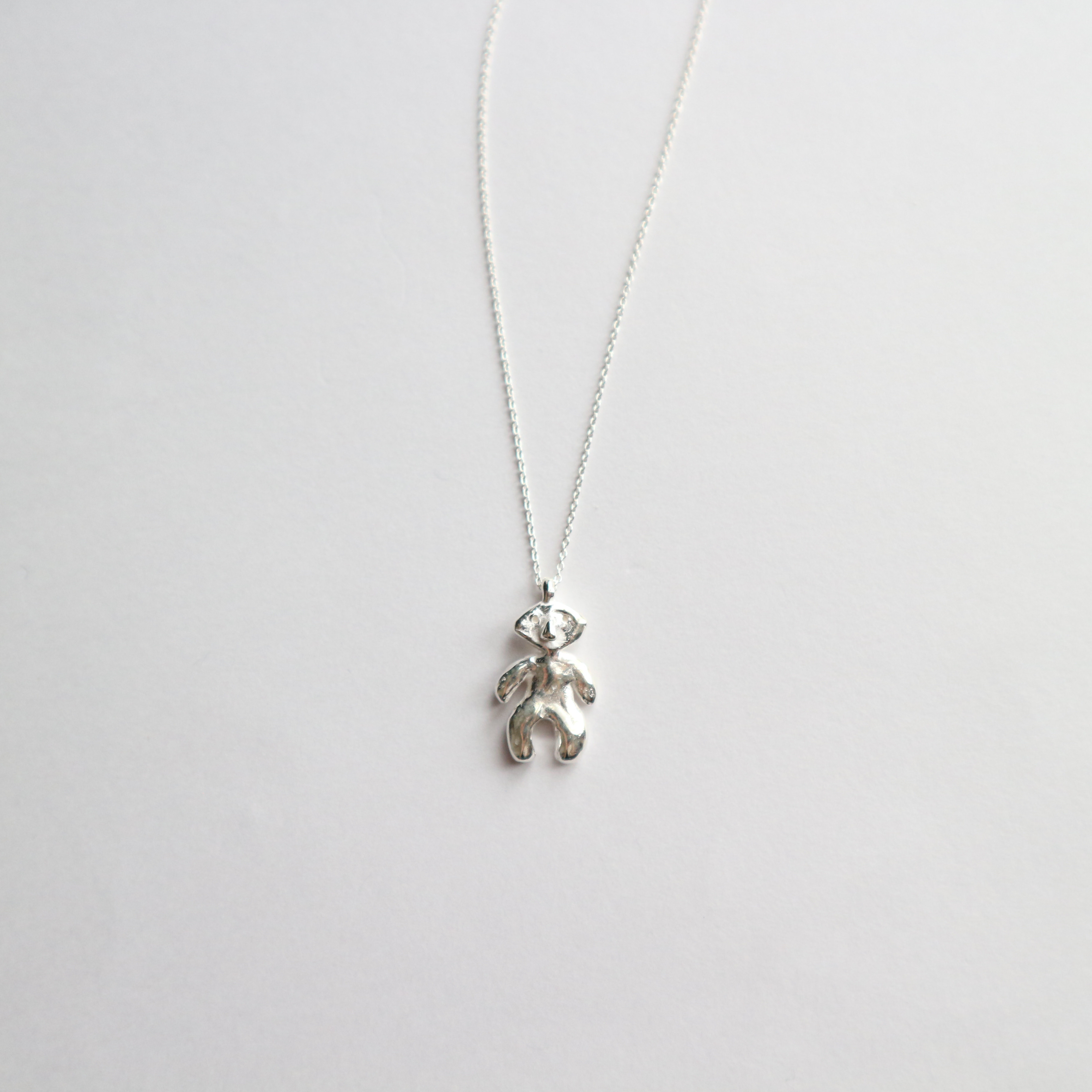 【Silver925】小さな土偶のネックレス