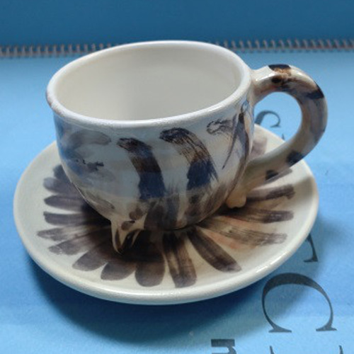 【超目玉枠】 大正窯 ティーカップ 反転ねこカップソーサー Uesu 通販 Shigeo 工芸品