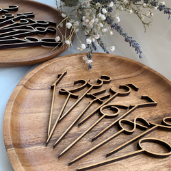 お好きな数字 1本（バラ売り）ケーキトッパー レターバナー フォト  