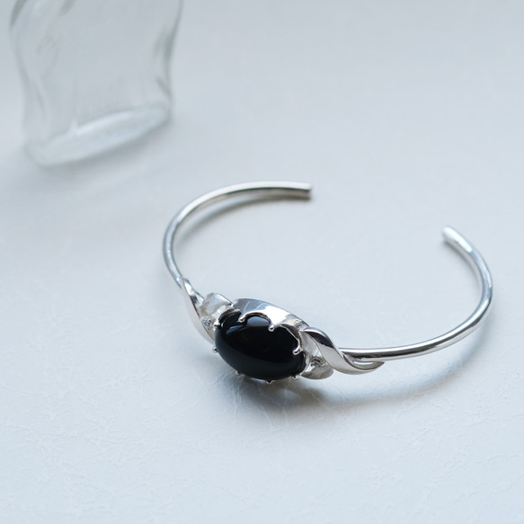 オニキス バングル シルバー925 バングル・リストバンド Cloudjewelry
