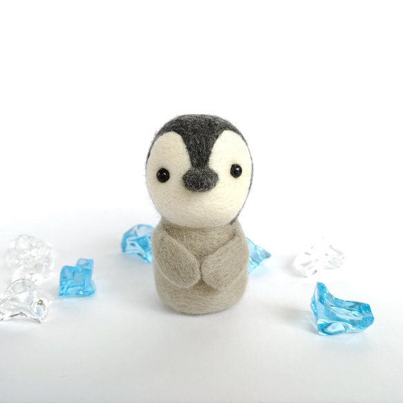 ひまわりを持ったペンギンさん☆羊毛フェルト 6枚目の画像