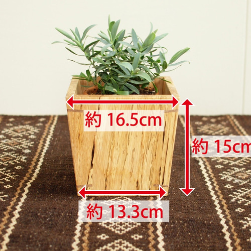 木製 鉢カバー（4号鉢用）ヒノキ材4 植木鉢カバー その他