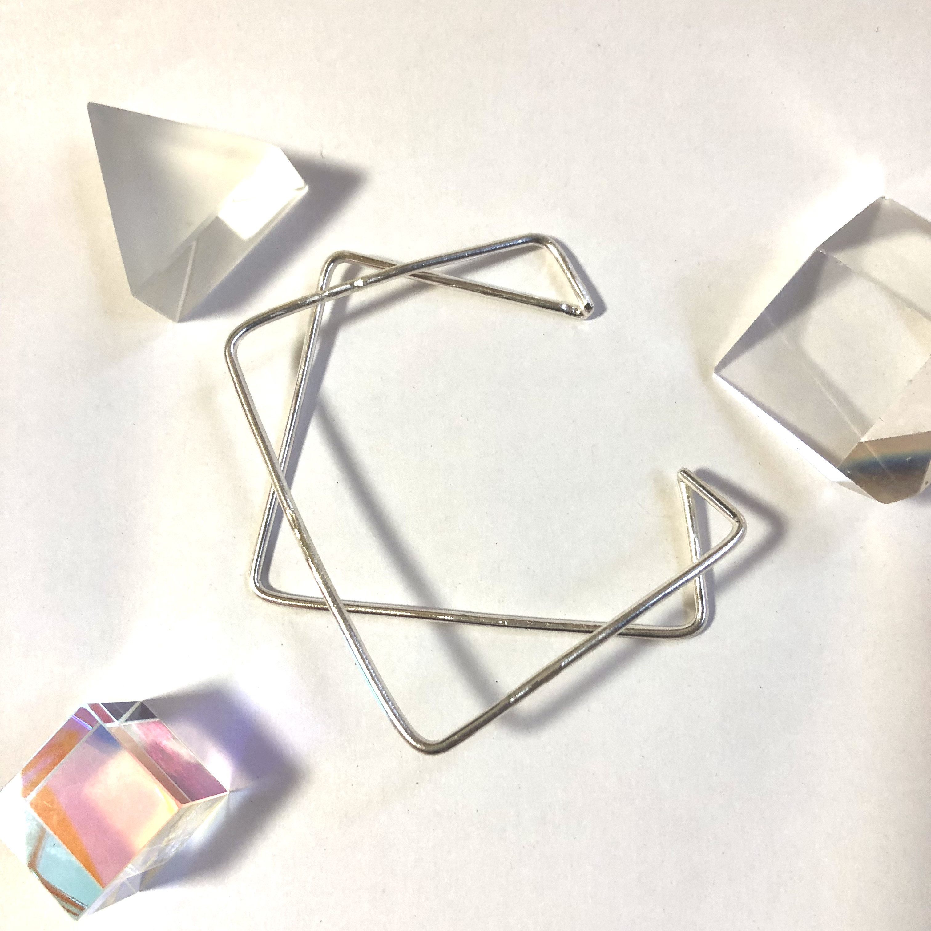 【装苑掲載商品】SV925光の層のバングル＊SV925