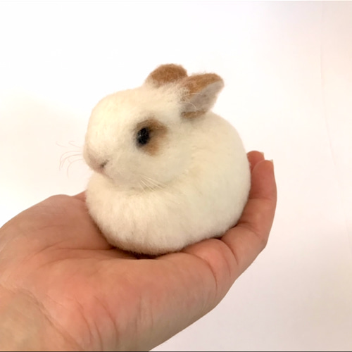 もふっとまるっとうさぎさん〜 うさぎ 羊毛フェルトネザーランド