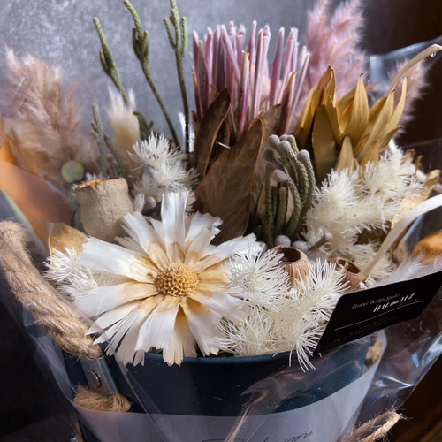 STANDARD・青 【開店祝・新築祝などにも♪】フラワーアレンジメント