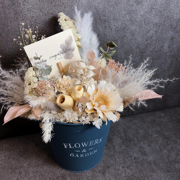 新品未使用　grand musée プリザーブドフラワーアレンジメント2点セット marimekko（マリメッコ） プリザーブドフラワー grand musee グラン