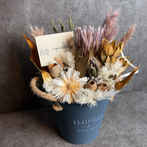 STANDARD・青 【開店祝・新築祝などにも♪】フラワー