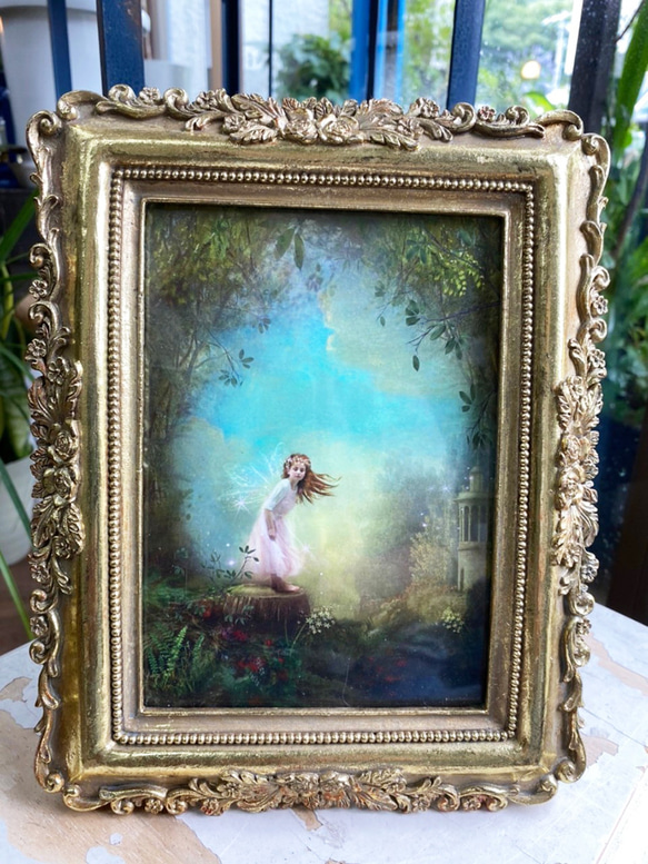 シャーロットバードの油絵調のクラシックウッドフレーム 『ララバイ』 シャーロットバードの油絵調のクラシックウッドフレーム 『ララバイ