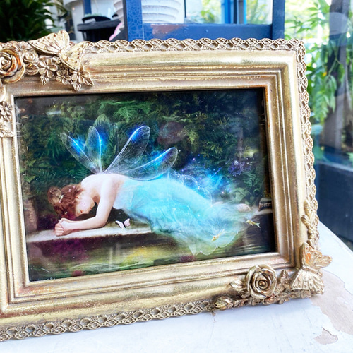 シャーロット バードフォトグラフ妖精置物インテリアに