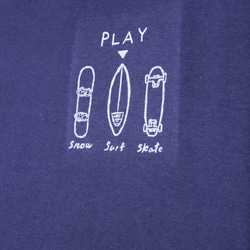 PLAY Logo(Surf) Short sleeve shirt (Indigo)Tシャツ・半袖・インディゴ 5枚目の画像