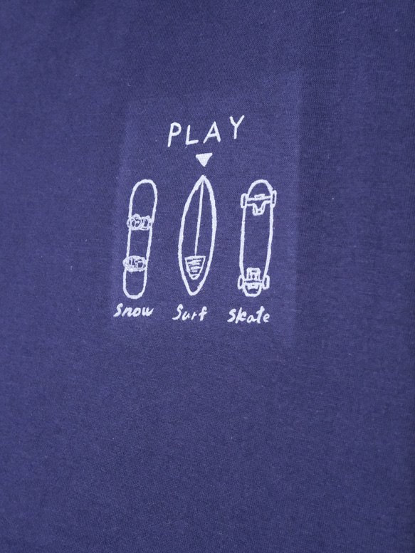 PLAY Logo(Surf) Short sleeve shirt (Indigo)Tシャツ・半袖・インディゴ 5枚目の画像