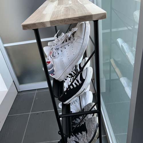 アイアンブックスタンド【シューズラック】 本棚・絵本棚・マガジン