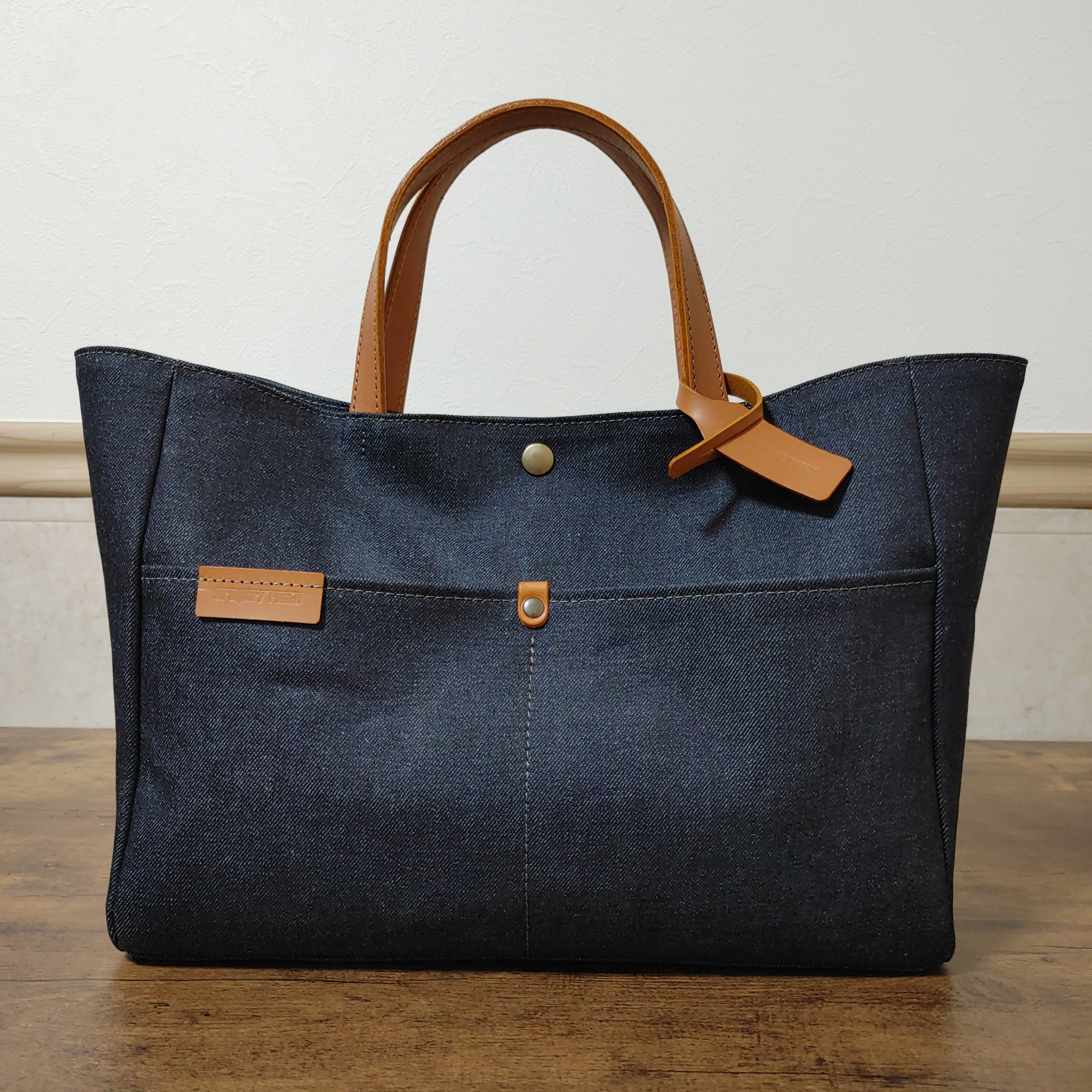 デニム × 本革 トートバッグ 『Indigo』 MK-1