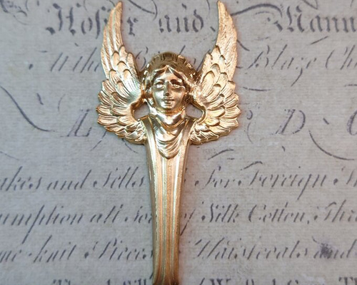 BEHOLD 真鍮製 天使 1個 エンジェル オーナメント アメリカ製 パーツ