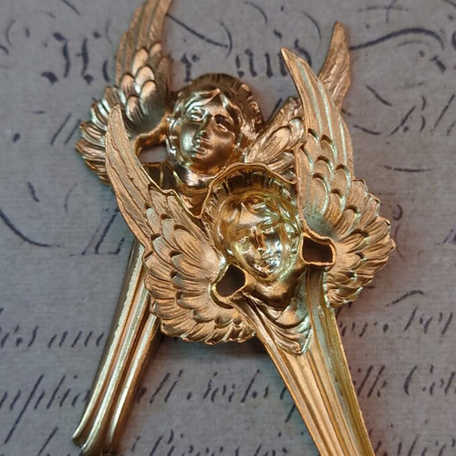 BEHOLD 真鍮製 天使 1個 エンジェル オーナメント アメリカ製 パーツ