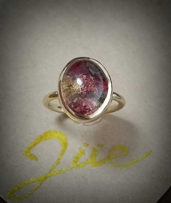 ◆1点もの◆・garden quartz・grain ring ・brass・ 3枚目の画像