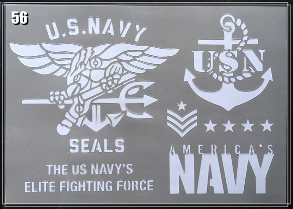 米軍 実物 ステンシルセット 1953年 Yahoo!オークション - 米軍実物 US/Stencil Set Marking ステンシルプ