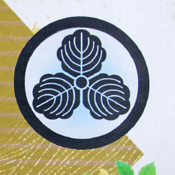 日本檜木框、有家徽的樹=三棵橡樹圍成一圈LED/厚優質紙、輕量/MK-023 第1張的照片