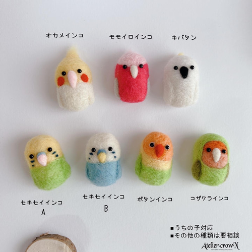 ゆうたんママ様専用】羊毛フェルト インコちゃんオーダーページ