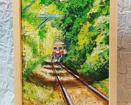 油絵 絵画 【春のトンネル】 - 絵画/タペストリー | メーカー