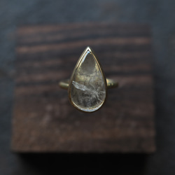 tourmaline in quartz brass ring (minatsuki) 1枚目の画像