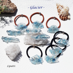 アクアマリンの原石による氷河たゆたうヘアクリップ　～Glaciar 5枚目の画像