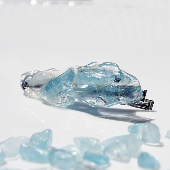 海藍寶製成的冰河髮夾 ~ Glaciar 第9張的照片
