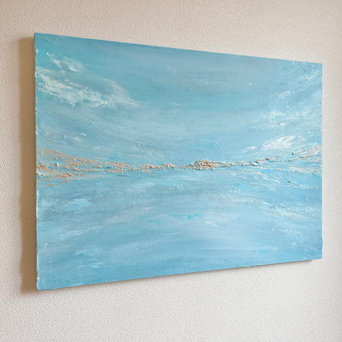 SKY - 青 海 絵画 インテリア アート 絵画 空 癒し モダン