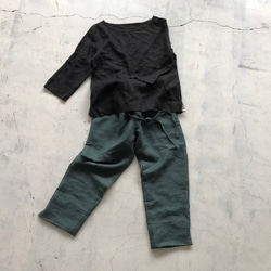 S/M Cropped pants＆ブラウスのセットです 1枚目の画像