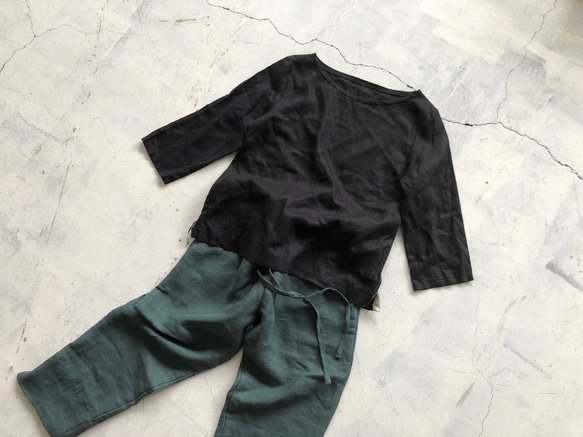 S/M Cropped pants＆ブラウスのセットです 2枚目の画像