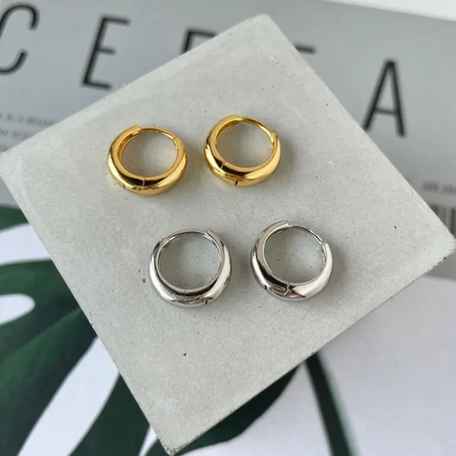silver925 18kゴールドコーティング フープピアス つけっぱなし silver925 18kゴールドコーティング フープピアス つけっぱなし