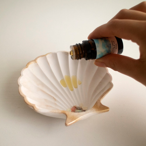marble shell stone | 貝殻のアロマストーン ディフューザー・アロマ