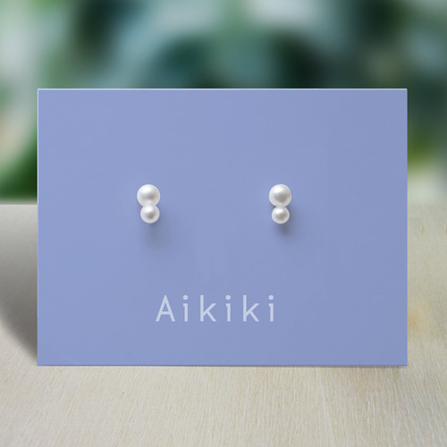 Pearl &Zirconia Pure Titan Pierce ピアス（スタッド・一粒） emimyu 