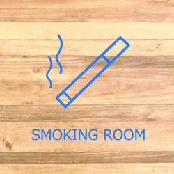 【喫煙所・喫煙・タバコ・電子タバコ】シンプルなデザインでお洒落に！smokingroomステッカー♪ 9枚目の画像