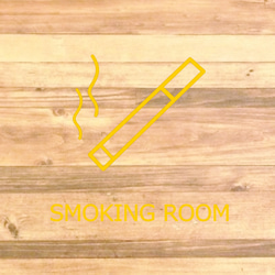 【喫煙所・喫煙・タバコ・電子タバコ】シンプルなデザインでお洒落に！smokingroomステッカー♪ 8枚目の画像