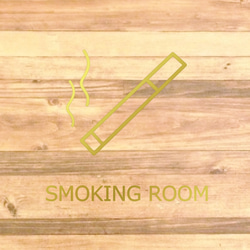 【喫煙所・喫煙・タバコ・電子タバコ】シンプルなデザインでお洒落に！smokingroomステッカー♪ 13枚目の画像