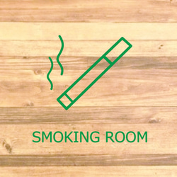 【喫煙所・喫煙・タバコ・電子タバコ】シンプルなデザインでお洒落に！smokingroomステッカー♪ 7枚目の画像