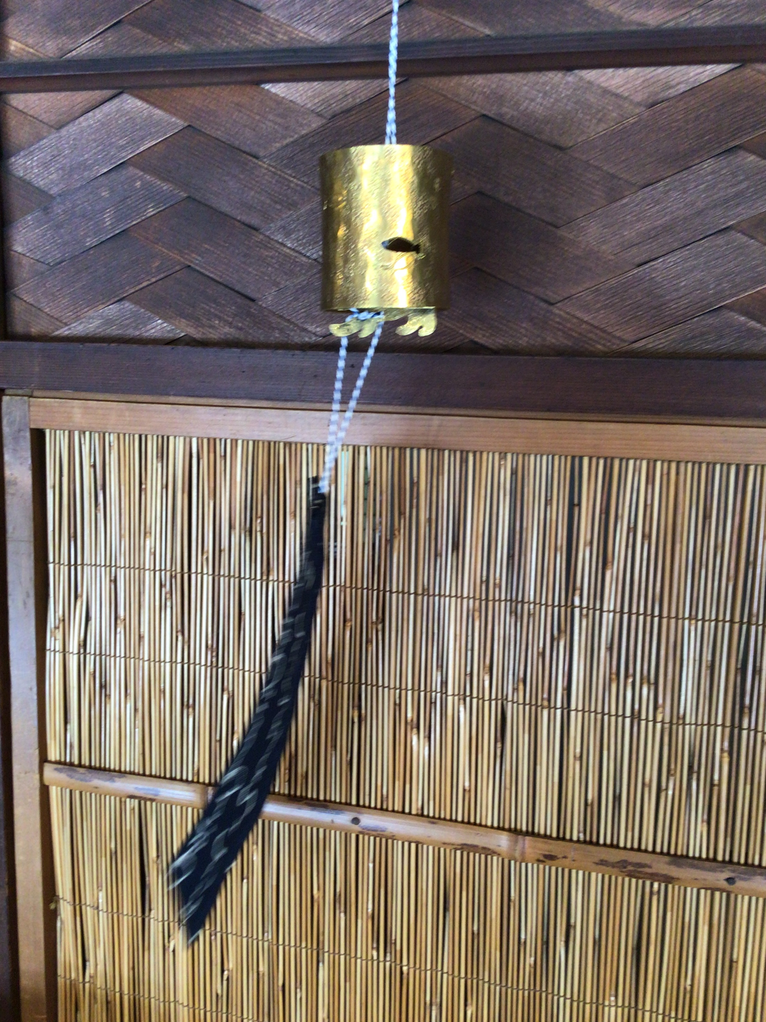 風鈴　いたずら子猫　(真鍮製)