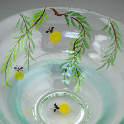 ◇商品番号 10322 京絵付けガラス平茶碗 蛍 茶碗・めし碗 松韻堂 通販