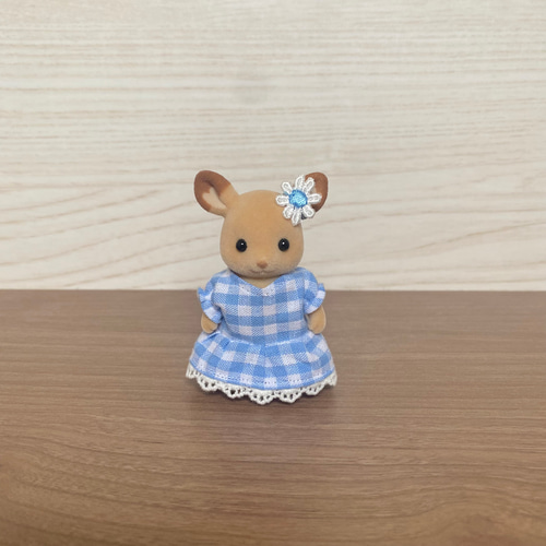 バラ売り可 シルバニア 赤ちゃん アイドル風チェックワンピース