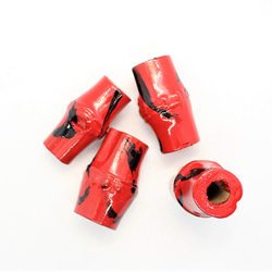 赤竹漆パーツ　PK-210　赤漆　竹　漆　うるし　パーツ　材料　和雑貨　手作り 手芸用品 　素材　 ハンドメイド 2枚目の画像