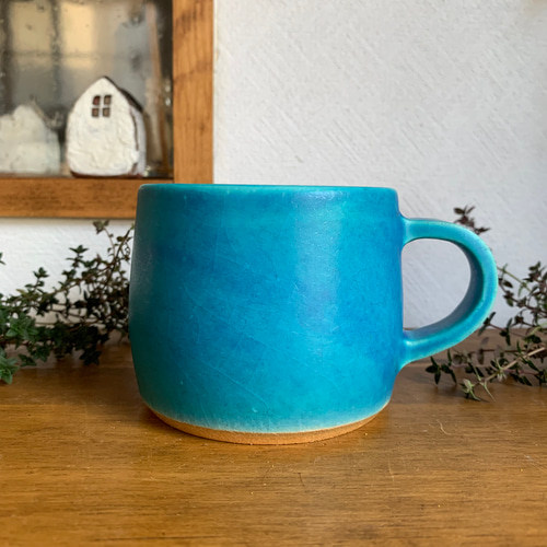 マグカップ ターコイズブルー マグカップ mayumi 通販 14168554
