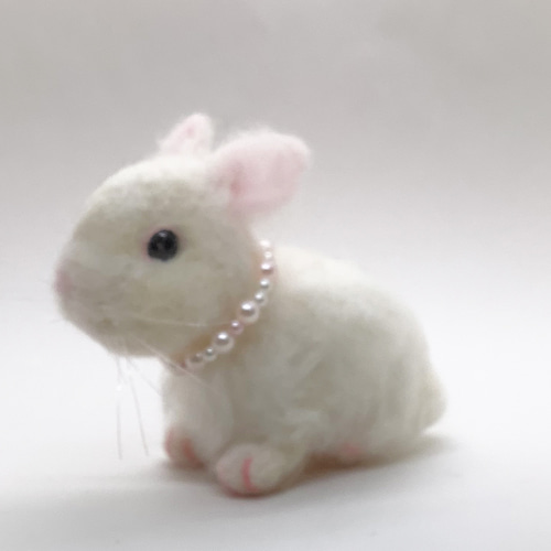 羊毛フェルト ウサギ 2025-04-M-RABI 羊毛フェルト ウサギ 2025-04-M-RABI 羊毛フェルト ウサギ 2025