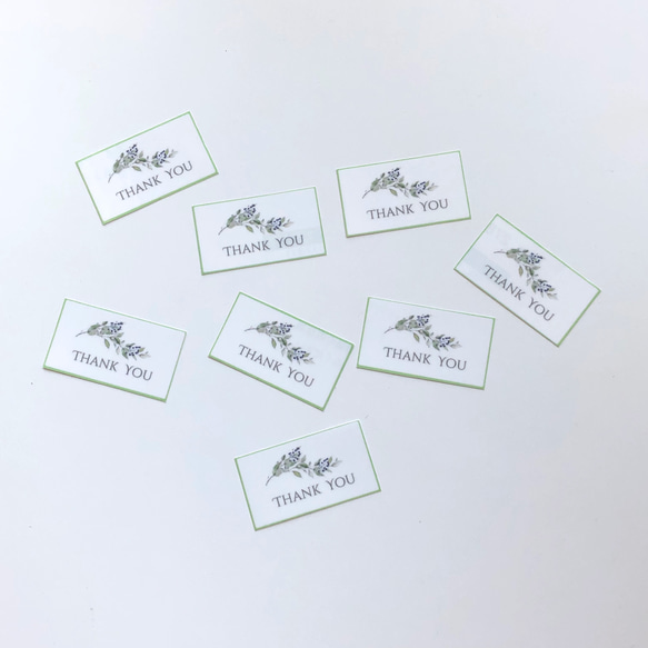 透明ラベルのサンキューシール 10枚＊ シール・ステッカー mk_plaisir