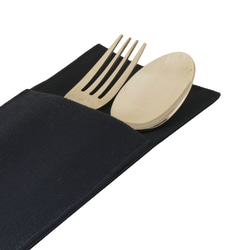 国産帆布のカトラリーケース Japan made canvas cutlery case 1枚目の画像
