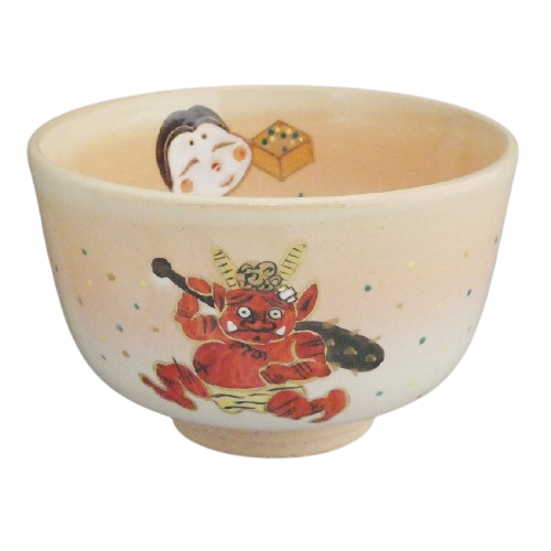 ◇商品番号 2608 抹茶碗 鬼は外、福は内 亨 茶碗・めし碗 松韻堂 ◇商品番号 2608 抹茶碗 鬼は外、福は内 亨 茶碗・めし碗 松韻堂