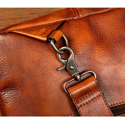 ヴィンテージ手作り革大容量ボディバッグ 男性用ウエストポーチ ボディ